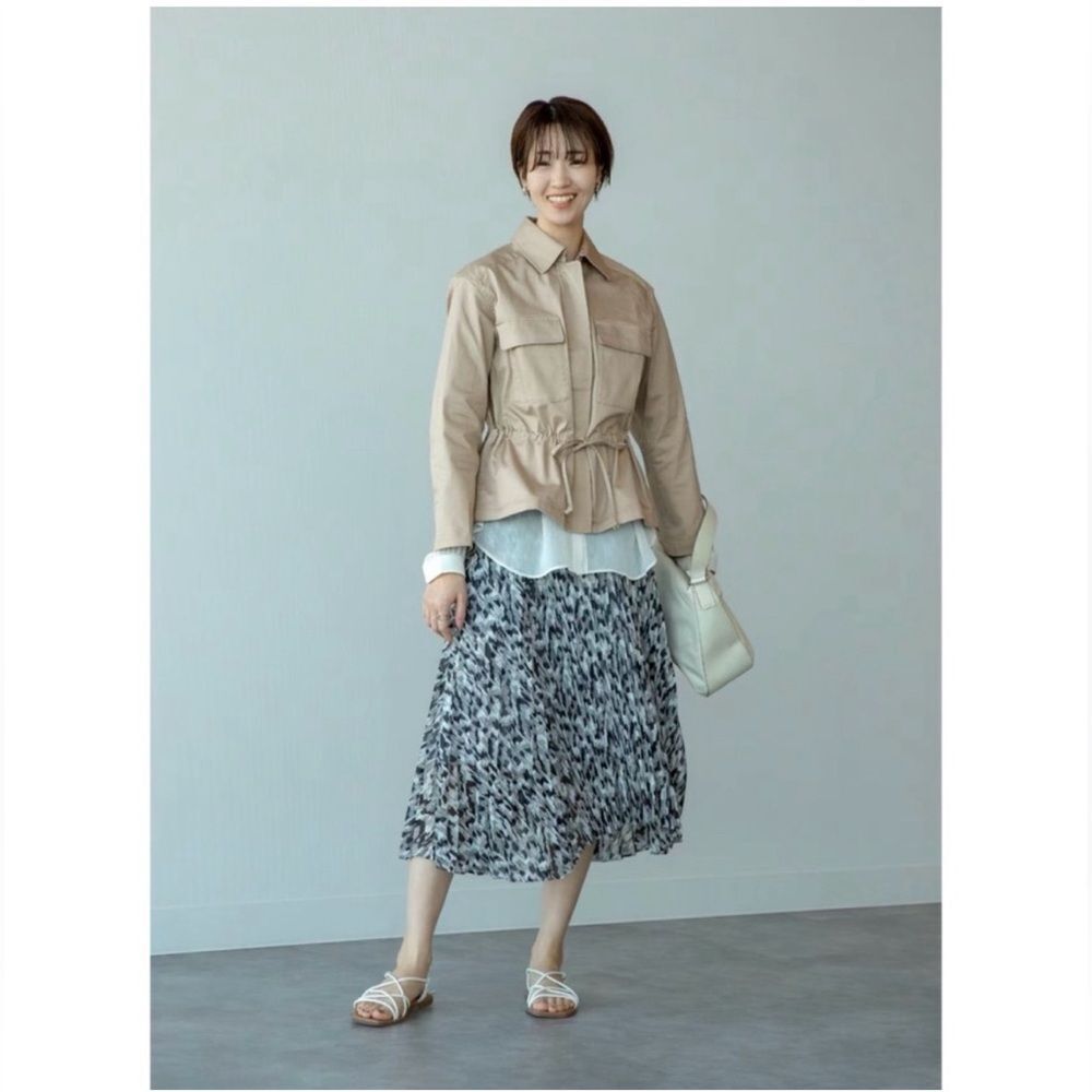 NWT Uniqlo :C Pleated Printed Skirt